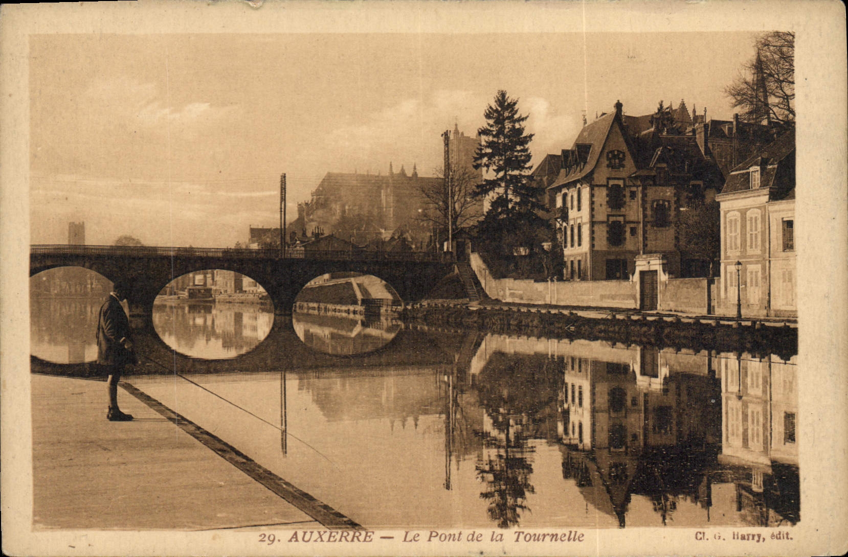 Auxerre — Le Pont de la Tournelle — G. Harry, édit. n°29