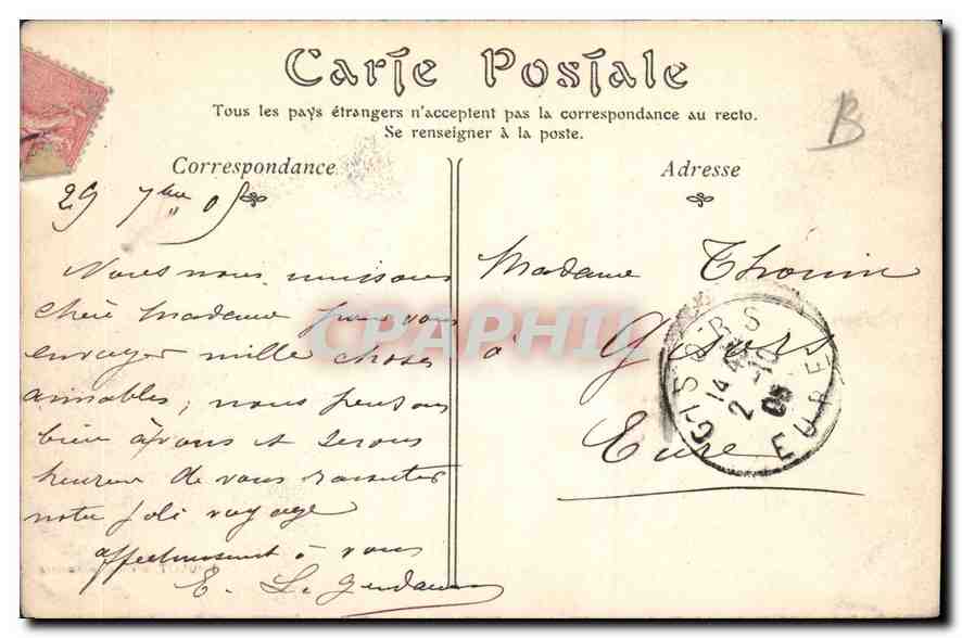Auxerre — Vue prise des bords de l'Yonne — TOULOT, éditeur — Auxerre — Verso