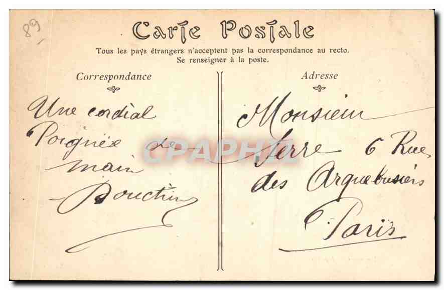 Auxerre — La Cathédrale, côté nord — Bonnere — 71 — Rückseite