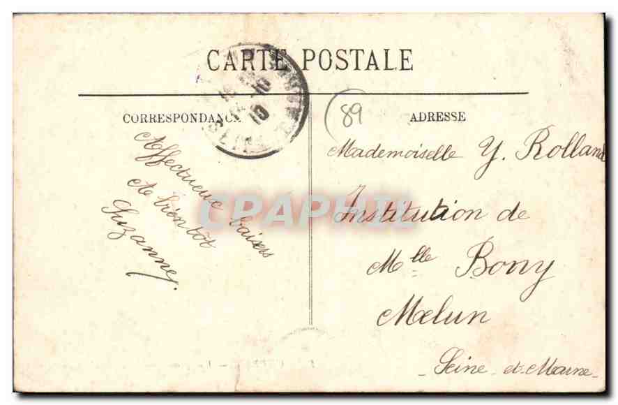 Auxerre — Vue générale prise de la Cathédrale. Le Lycée. — LL. — Reverso