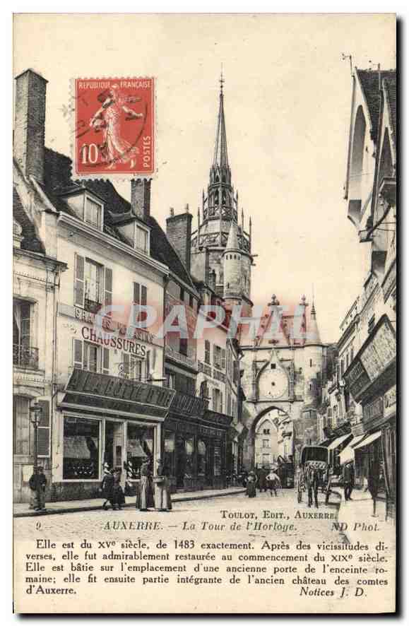 AUXERRE — La Tour de l'Horloge — Toulot, Edit., Auxerre