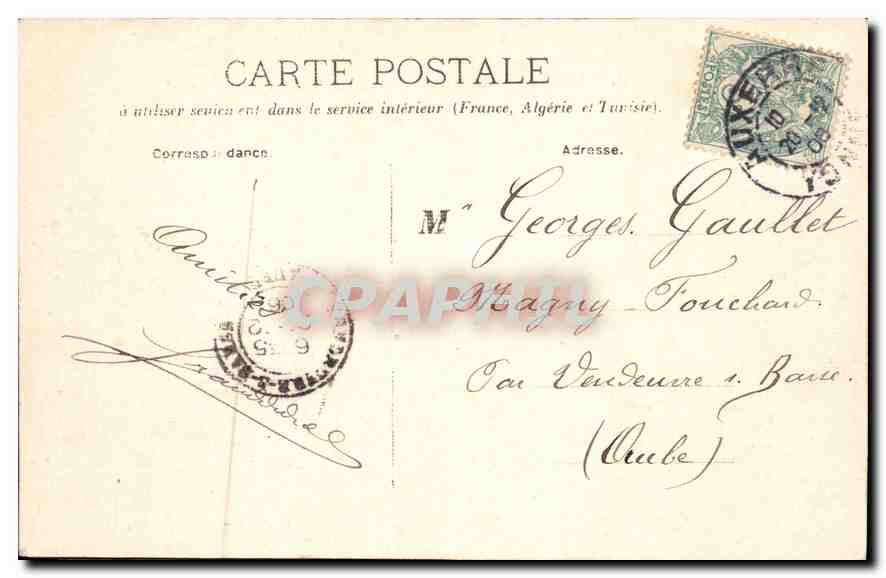 CPA Auxerre vue prise des Bords de l'Yonne  — Verso