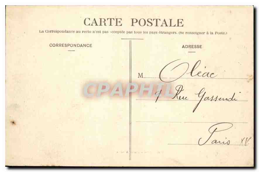 Auxerre - Palais de Justice — Édition Arnon-Calmon, Auxerre, n°34 — Rückseite