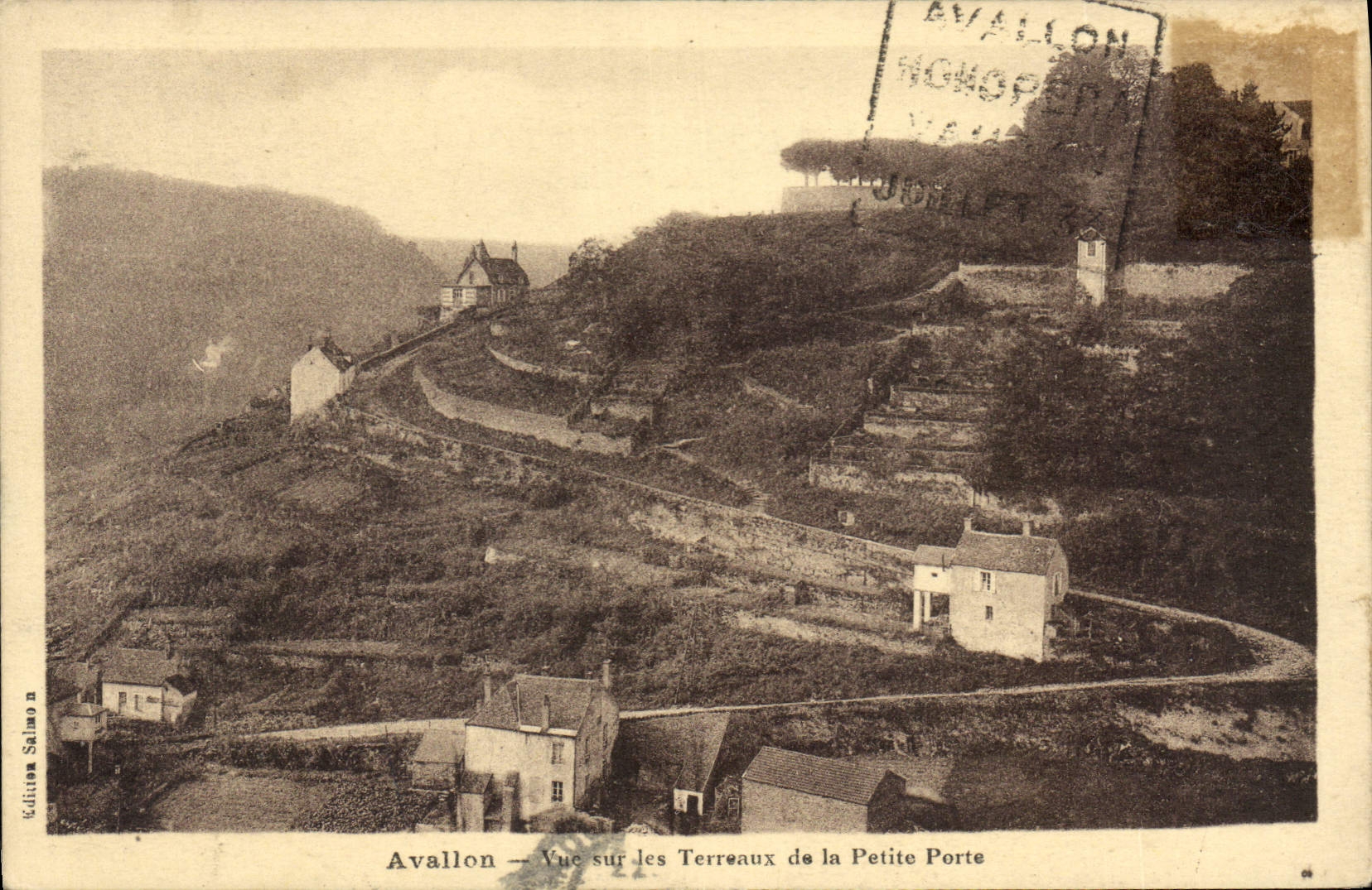 Avallon — Vue sur les Terreaux de la Petite Porte — Éditions Salino n°64