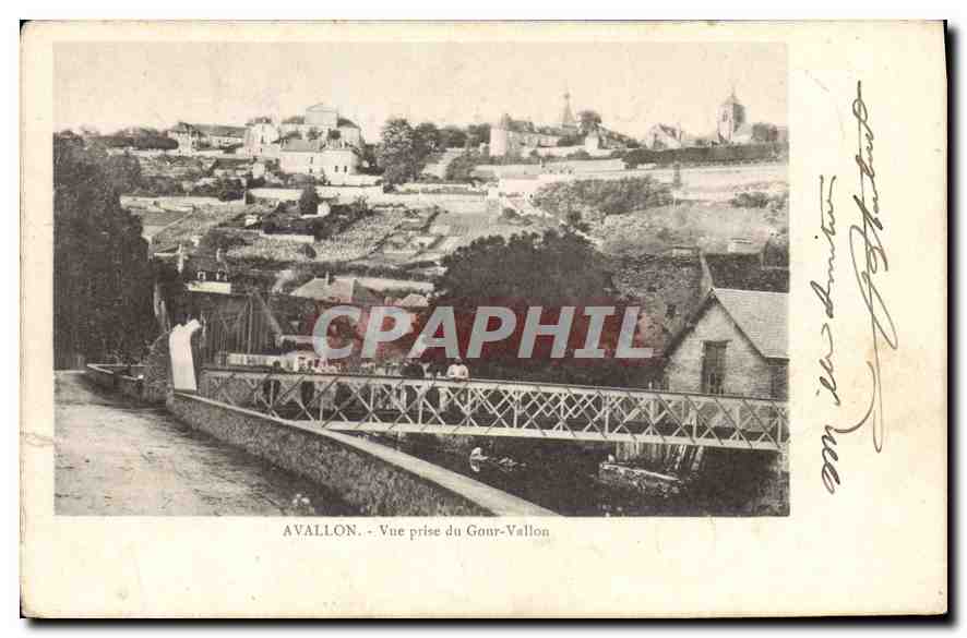 CPA Avallon Vue prise du Gour Vallon