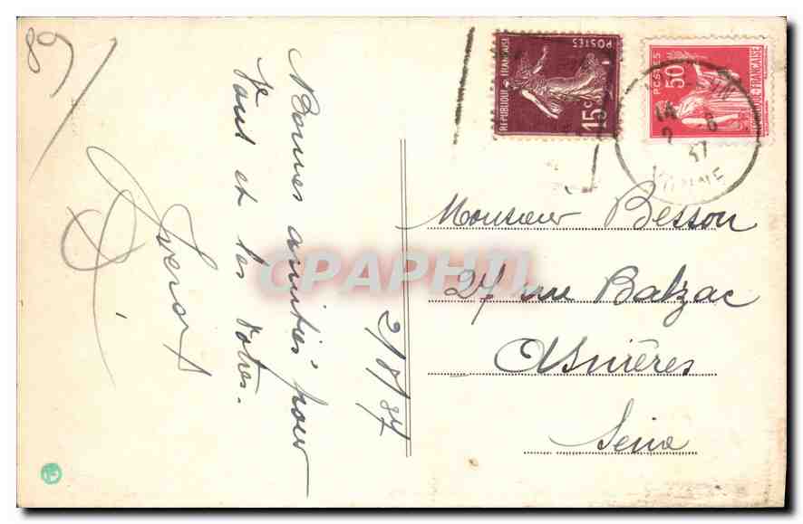 Avallon — La Petite Porte et la Tour Gaujard — Coll. Michauc — Reverso