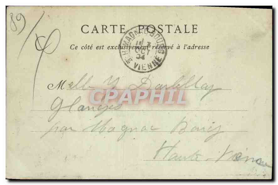 CPA Avallon Vue sur Cousin le Pont prise des Promenades  — Rückseite