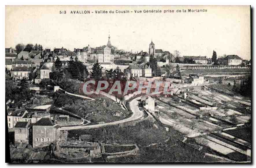 CPA Avallon Vallee du Cousin Vue generale prise de la Morlande 