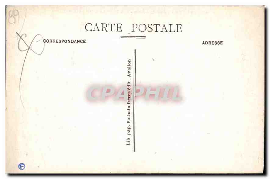 CPA Avallon Vallee du Cousin Vue generale prise de la Morlande  — Back