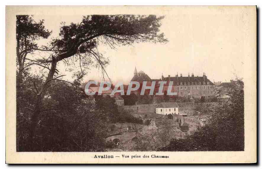 Avalon — Vue prise des Chaumes — éditeur non identifié
