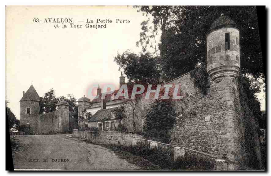Avallon — La Petite Porte et la Tour Gaujard — Édit. H. Courbon