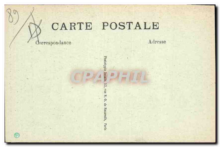 Villeneuve-sur-Yonne — La Porte de Sens — Lado exterior — Col. de D. Sens — Reverso