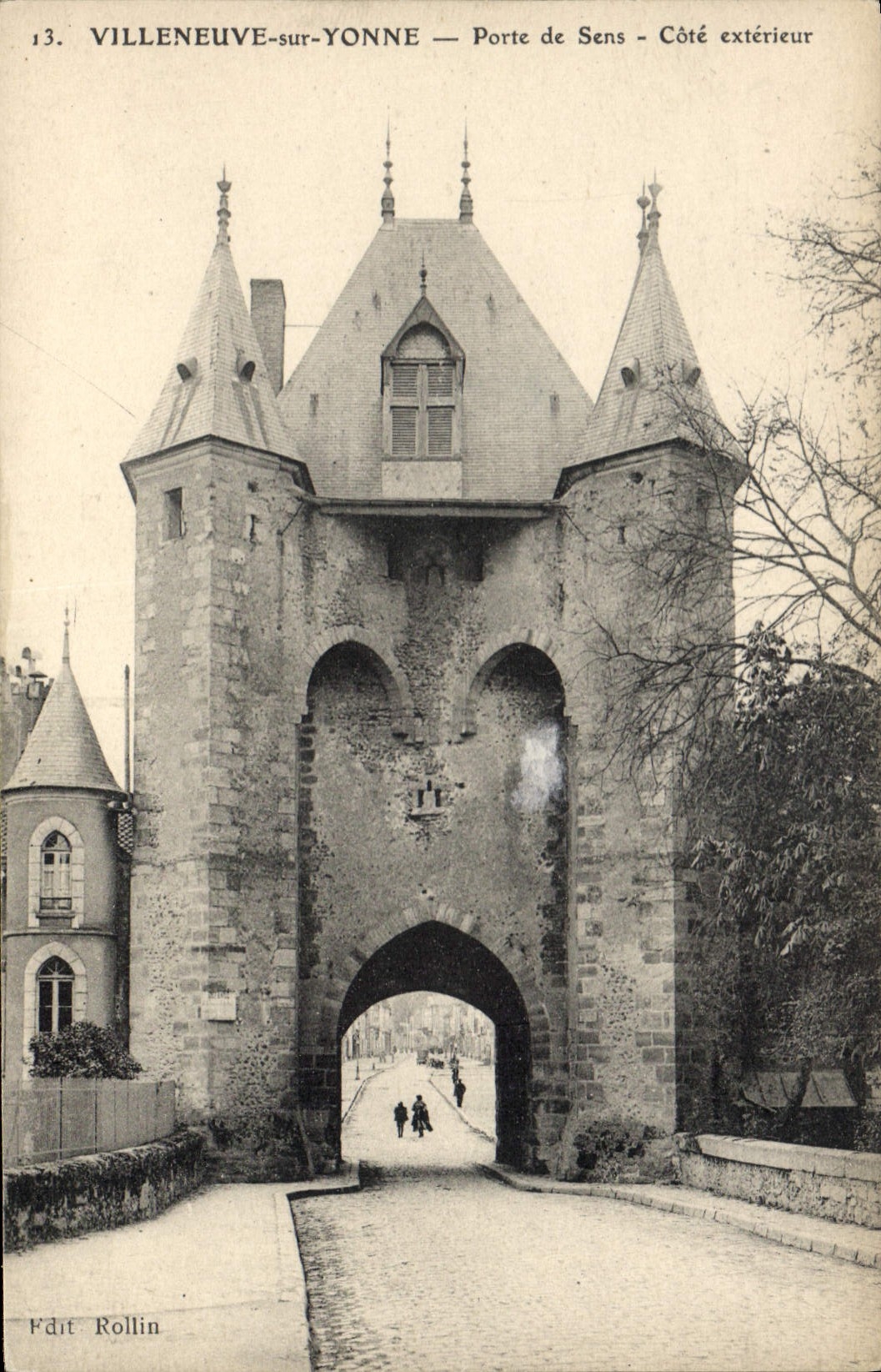 Villeneuve-sur-Yonne — Porte de Sens — Côté extérieur — Édit Rollin