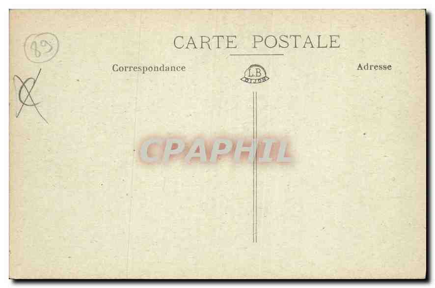 Villeneuve-sur-Yonne — Puerta de Joigny — Vista exterior — Edición C. Lancelin — Reverso
