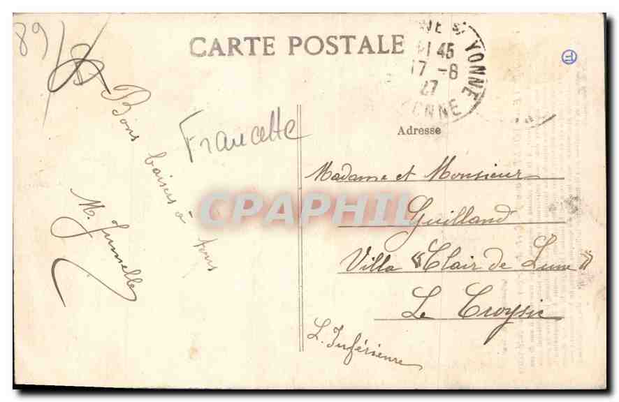 Villeneuve-sur-Yonne - Porte de Joigny - Vue intérieure — Collection J.-D., Sens — Reverso
