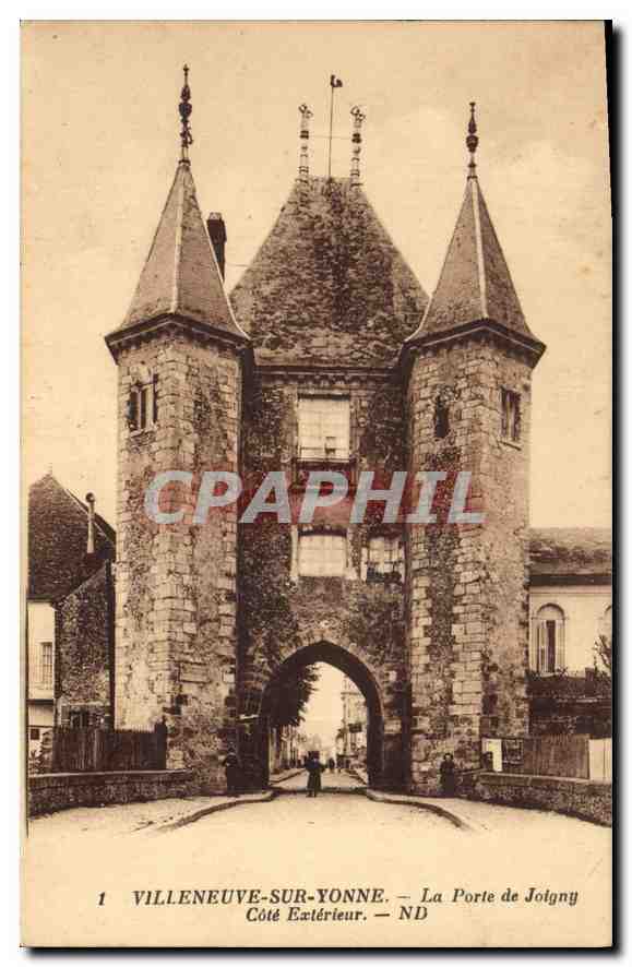 Villeneuve-sur-Yonne — La Porte de Joigny — Côté Extérieur — ND