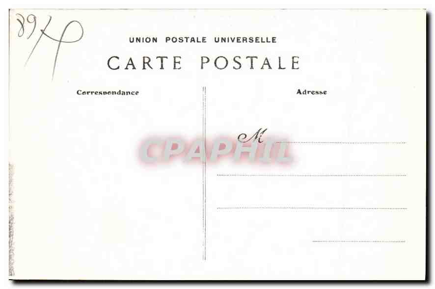 Villeneuve-sur-Yonne — Le Château de la Butte — Collection J. D. Seus — Verso