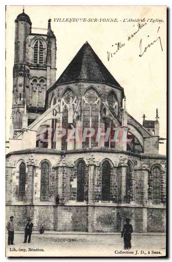 Villeneuve-sur-Yonne - L'Abside de l'Église — Lib. Imp. Bénéton, n° 49