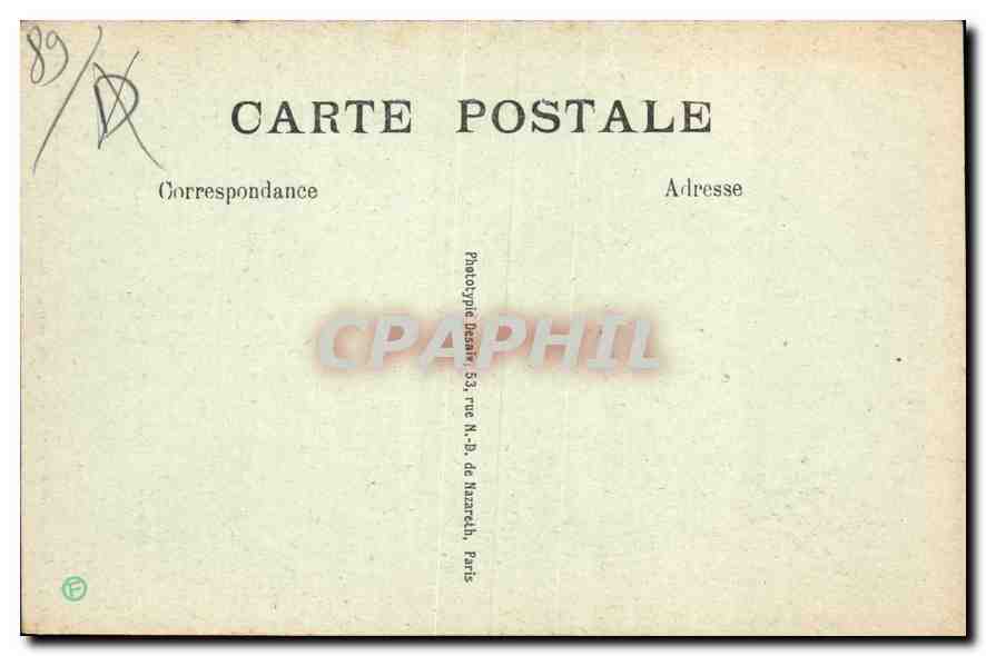 Villeneuve-sur-Yonne — La Porte de Sens — Côté extérieur — Col. J. D. Sens — Verso