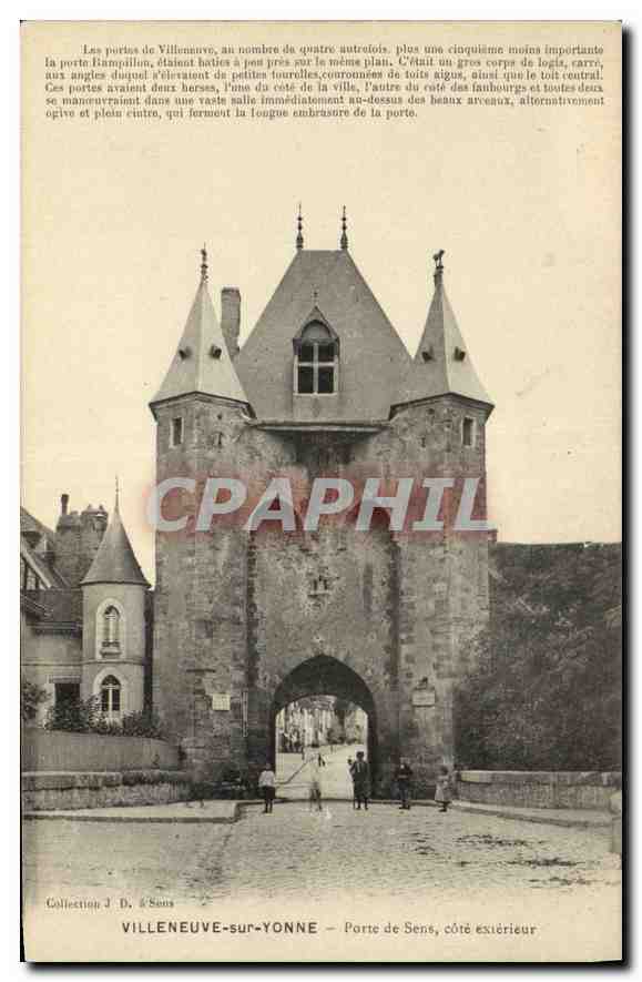Villeneuve-sur-Yonne — Porte de Sens, côté extérieur — Collection J. & Sons