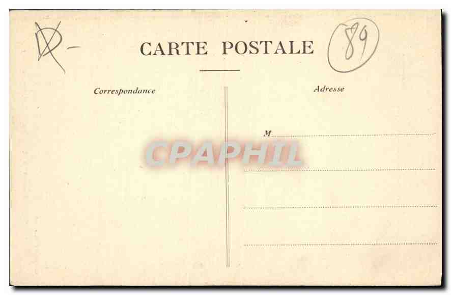 Villeneuve-sur-Yonne — Porte de Sens, côté extérieur — Collection J. & Sons — Verso
