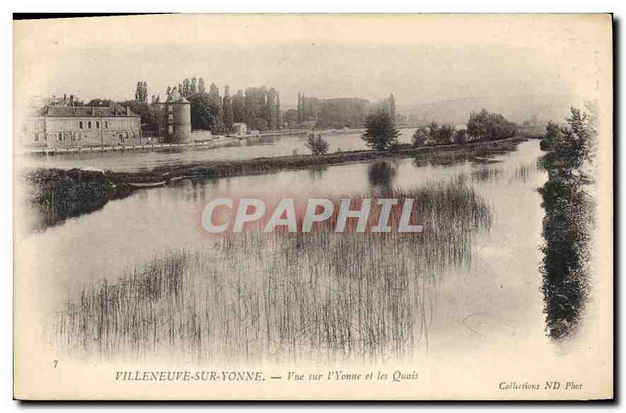 Villeneuve-sur-Yonne — Vue sur l'Yonne et les Quais — Collections ND Phot