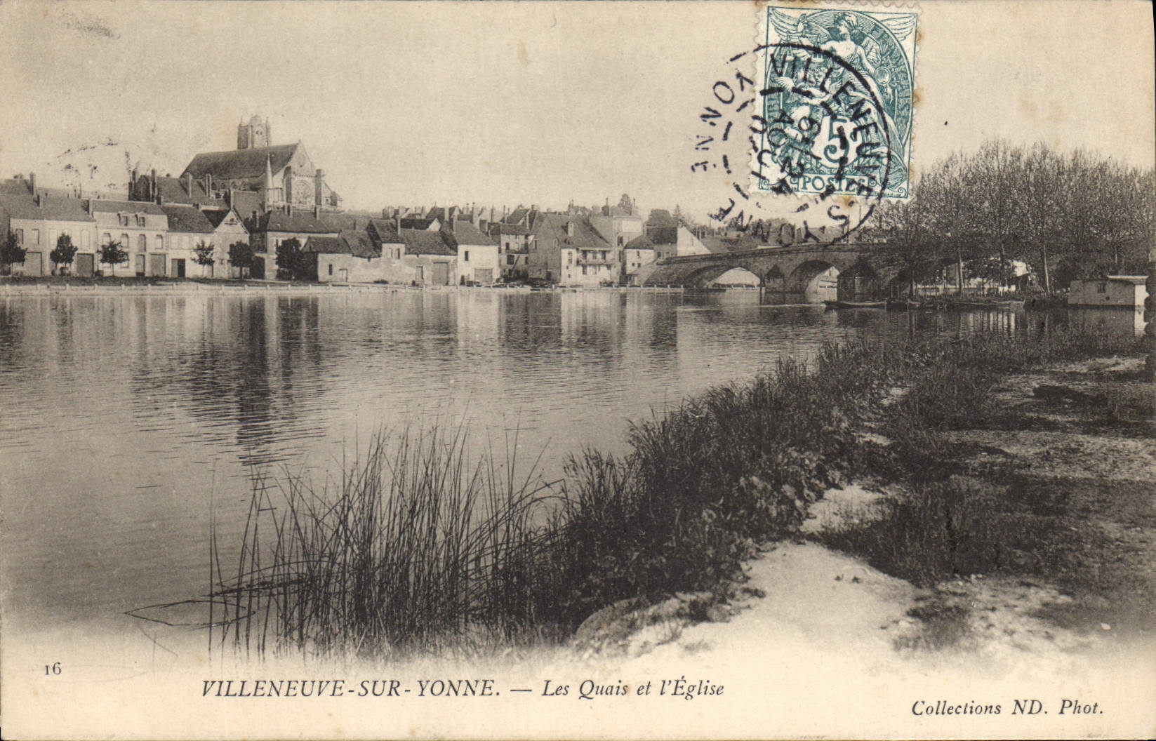 Villeneuve-sur-Yonne — I Moli e la Chiesa — Collezioni ND. Fot. n°16