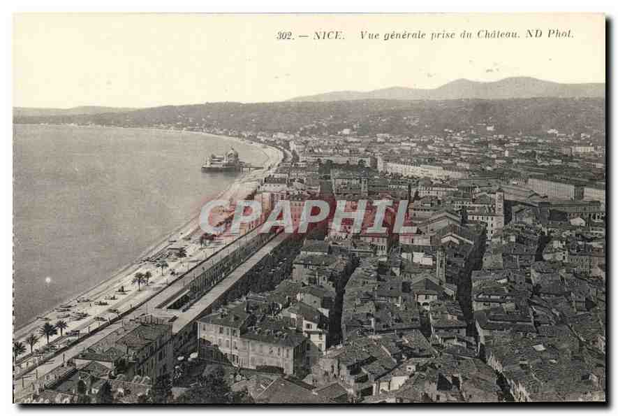 CPA Nice Vue generale prise du Chateau 