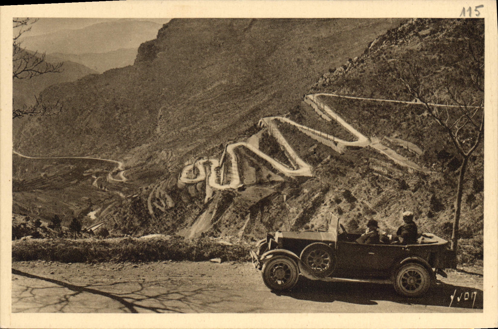Route de Nice à Sospel — Les Lacets du Col de Braus (A-M.) — Les Éditions d'Art Français