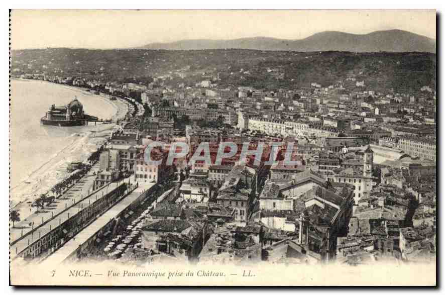 CPA Nice Vue panoramique prise du Chateau 
