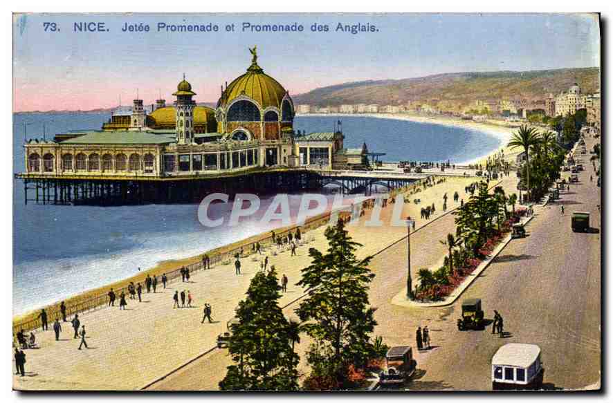 CPA Nice Jetee Promenade et Promenade des Anglais 
