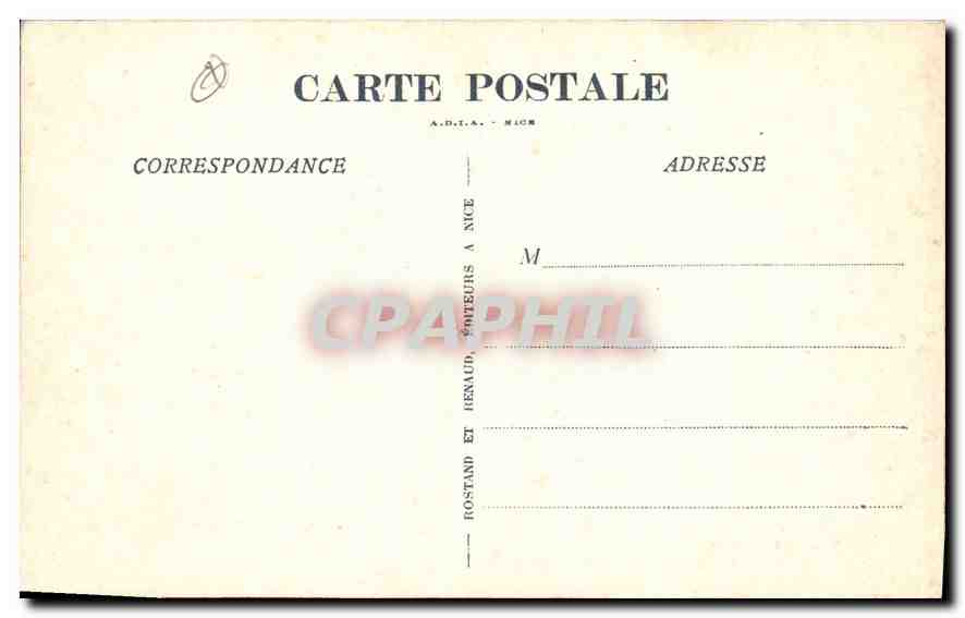 CPA Menton Cap Martin Un sous bois  — Rückseite