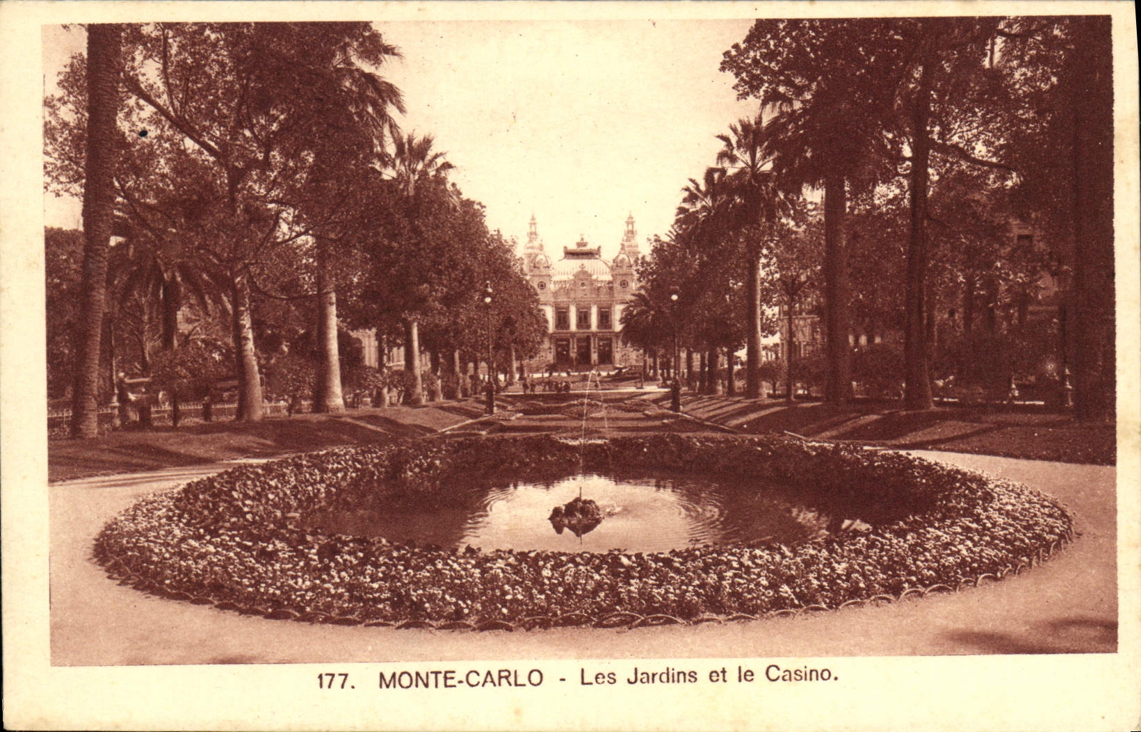 CPA Monte Carlo Les Jardins et le Casino 