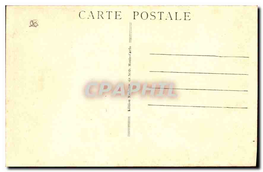 CPA Monte Carlo Les Jardins et le Casino  — Rückseite
