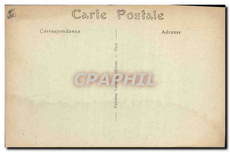 CPA Nice Une Allee de Palmiers au Chateau  — Rückseite