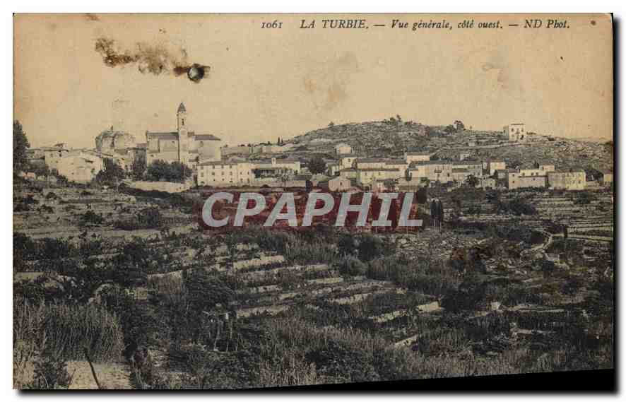 CPA La Turbie Vue generale cote ouest 