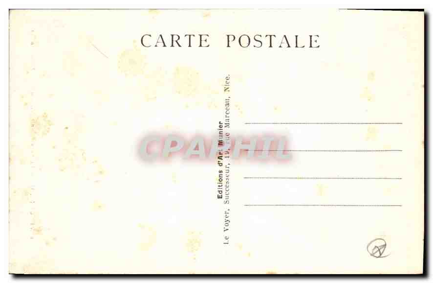 CPA La Cote d'Azur Vence A M Porte de la cathedrale  — Rückseite