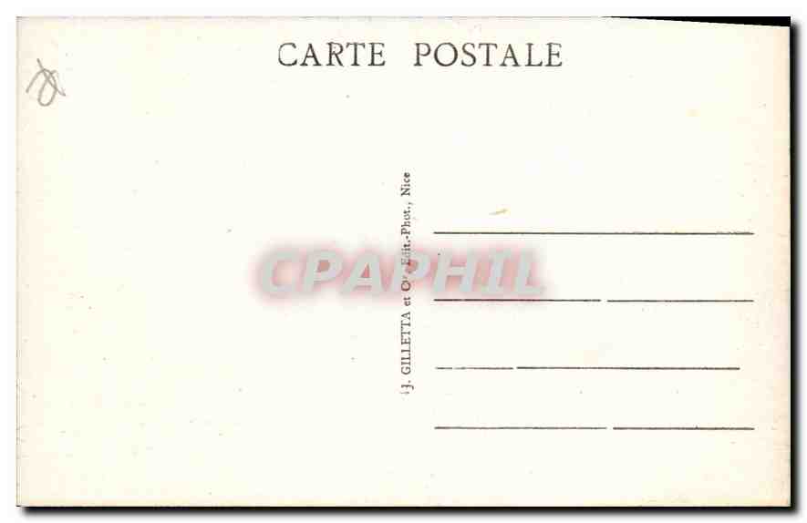 CPA Cannes Le Port et la Plage Bateaux — Rückseite