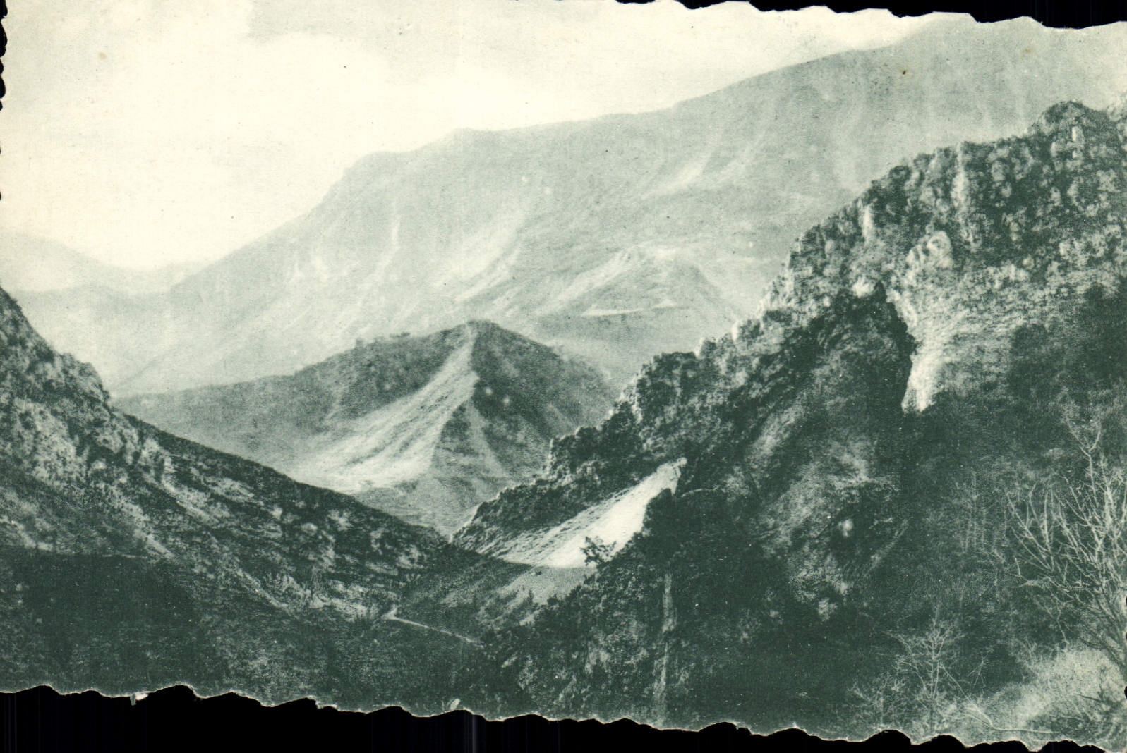 CPA Route des Alpes Vallon du Cians pres Pradastie 
