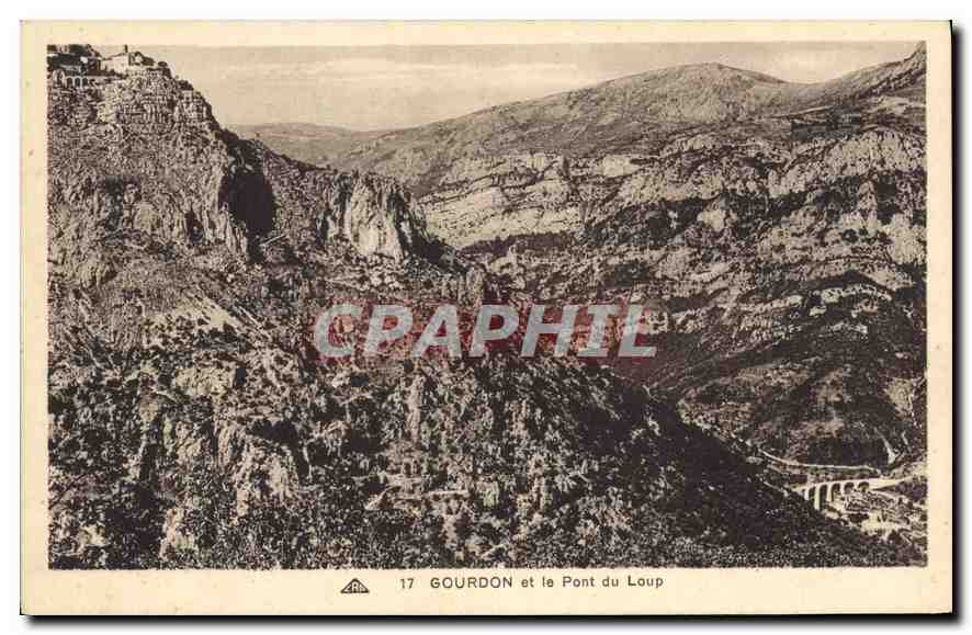CPA Gourdon et le Pont du Loup 