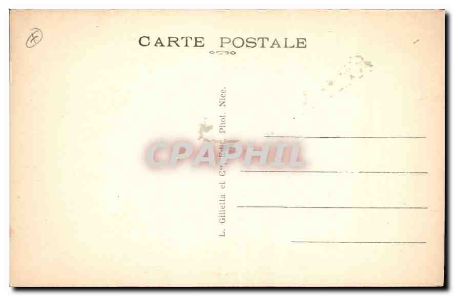 CPA Sanctuaire de Notre Dame de Laghet par la Turbie Route de la Corniche  — Rückseite