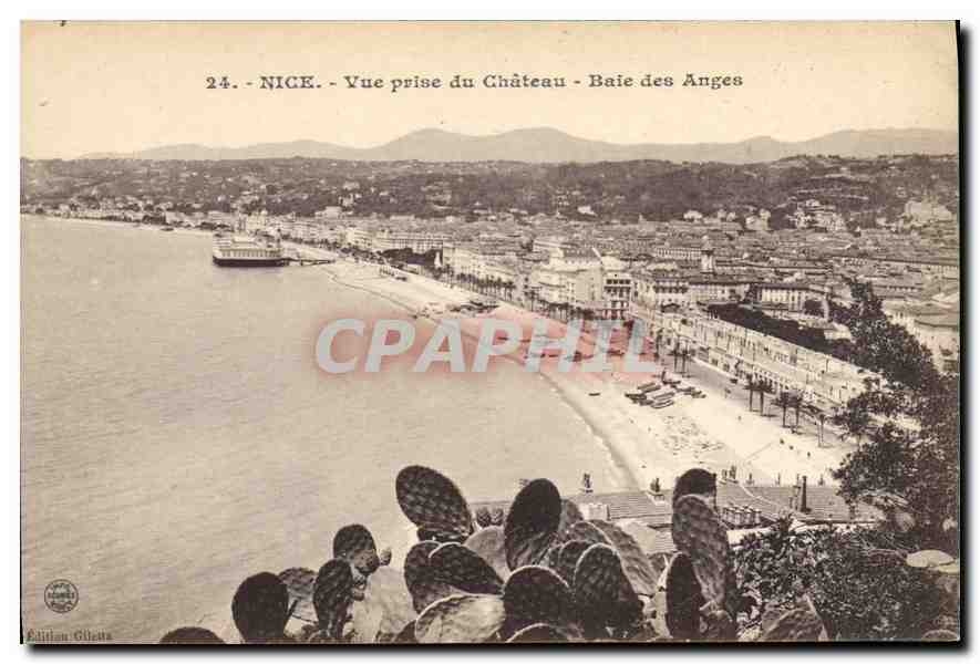 CPA Nice Vue prise du Chateau Baie des Anges 