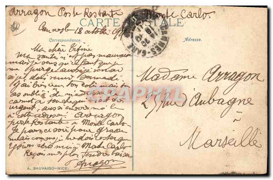 CANNES. Le Casino Municipal côté de la mer — ND.Phôt. — n°211 — Rückseite