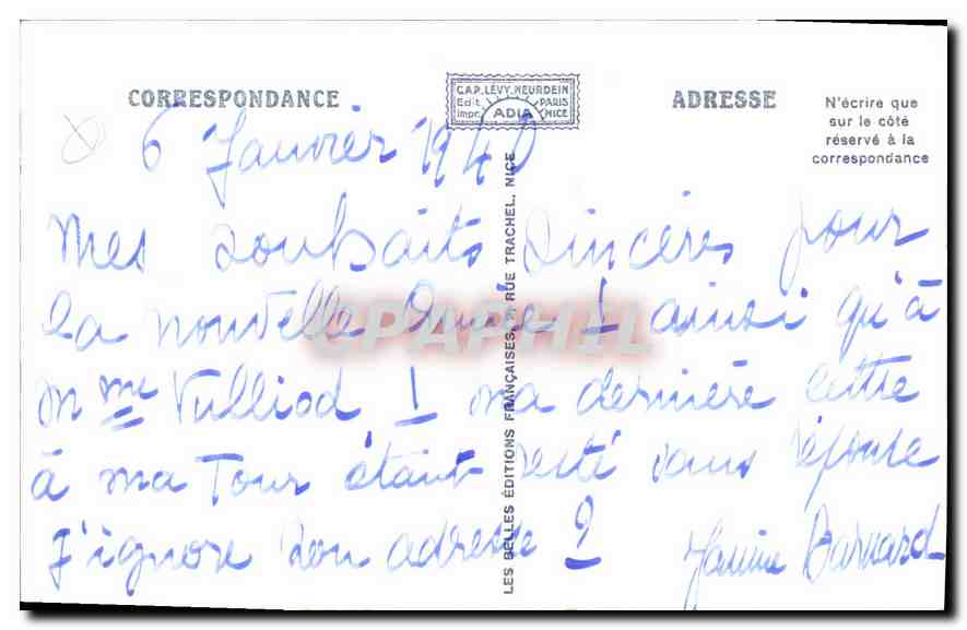 CPA La Cote d'Azur Marche aux Fleurs  — Rückseite