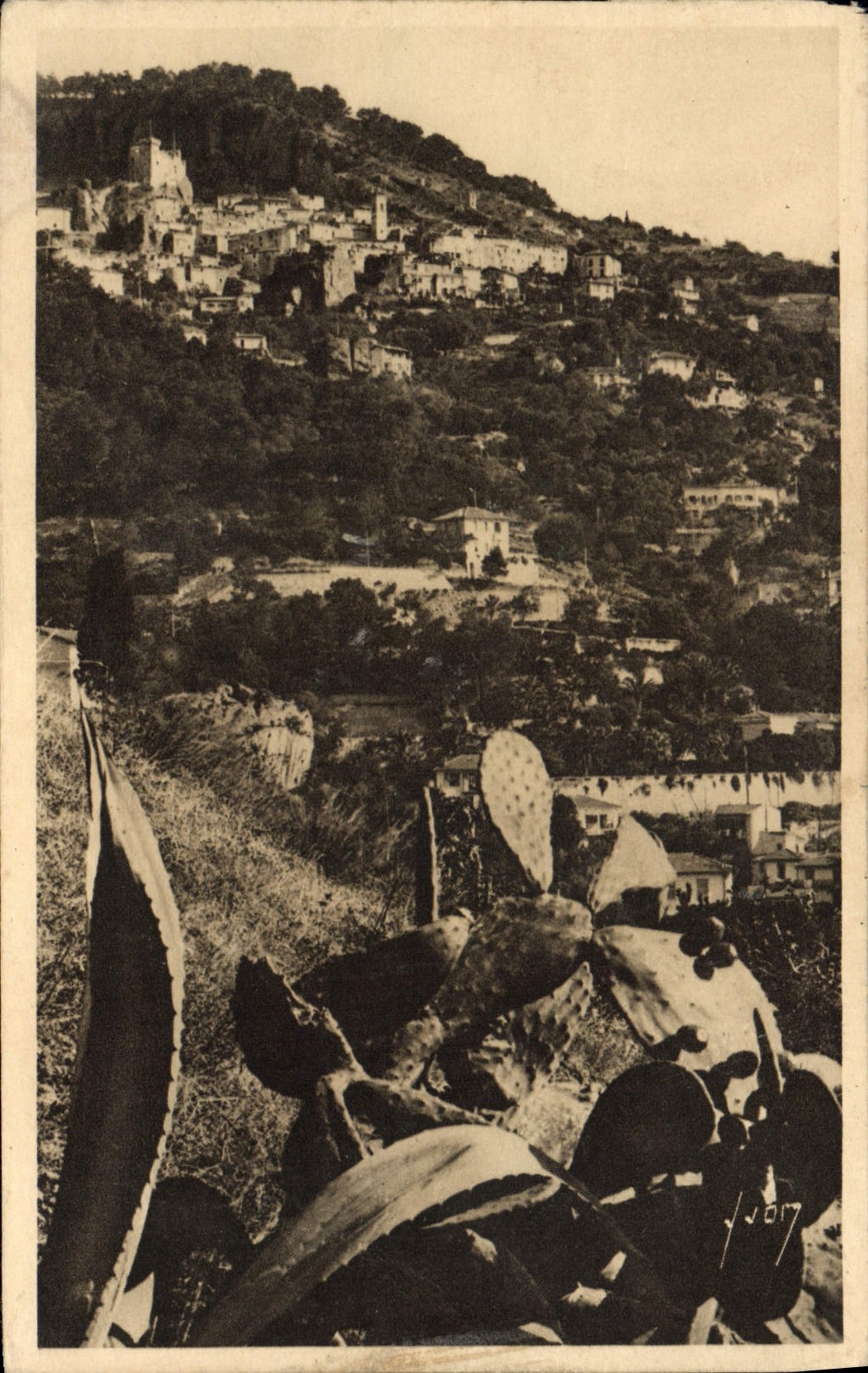 CPA Cote d'Azur Roquebrune Alpes Maritimes dans son nid de verdure 