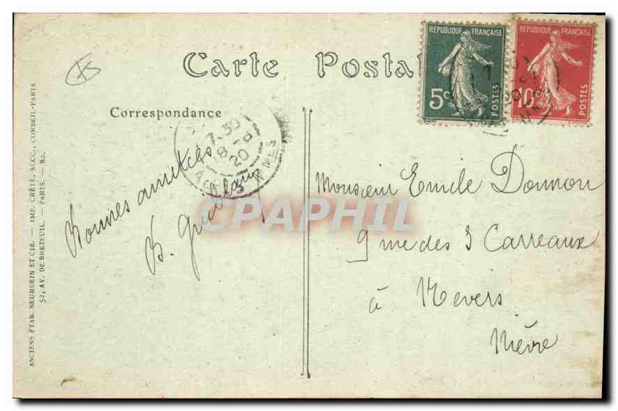 CPA Saint Jeannet Alpes Maritimes Vue prise du Chemin de la Gaude  — Rückseite