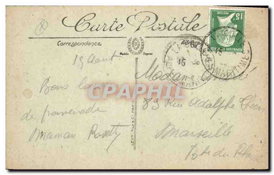 CPA La Colle Les Georges du Loup  — Rückseite