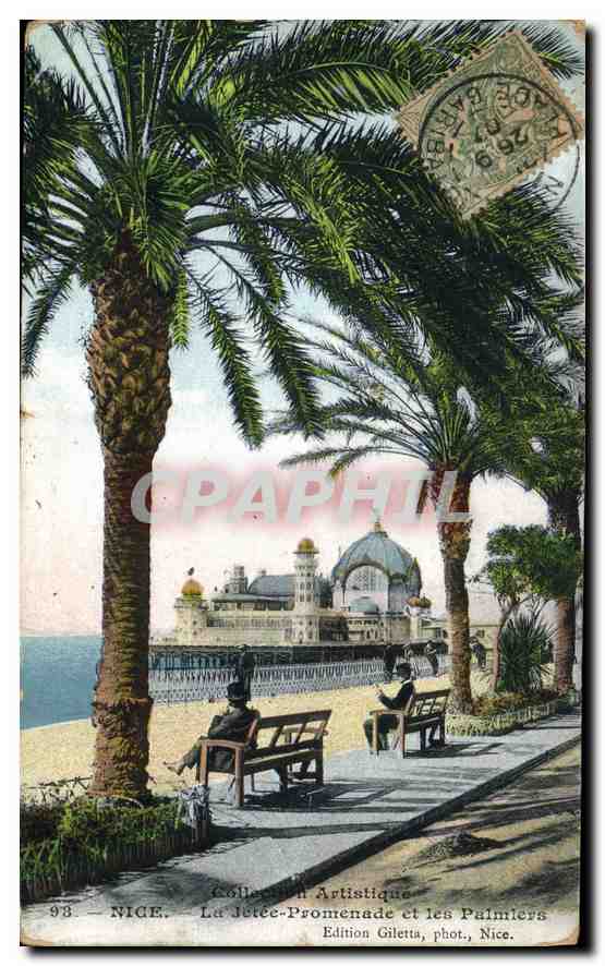 CPA Nice Les Jetee Promenade et les Palmiers 