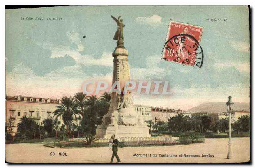 CPA Nice Monument du Centrenaire et Nouveaux Jardins 