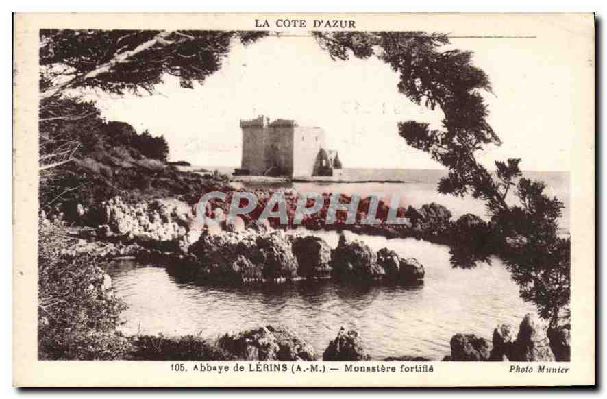 CPA Abbaye de Lerins A M Monastere fortifle 